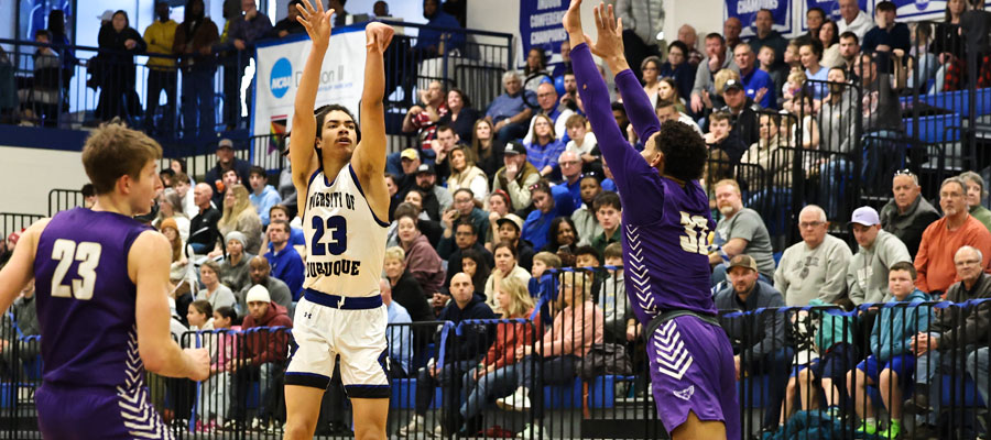 Player taking jump shot